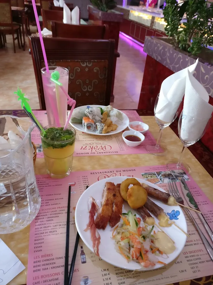 Brochette Boeuf Fromage Poulet Citronnelle Beignets de Calamars