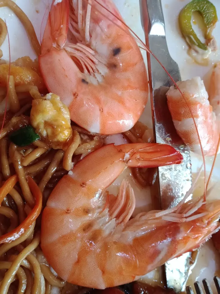 Crevettes Cuites Avec Taches Noires